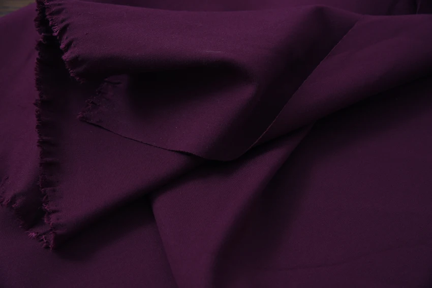 Hu Hu cloth shop autumn winter trousers dark purple red elastic stretch knitting cotton cloth 1.55 meters wide 65 yuan a meter