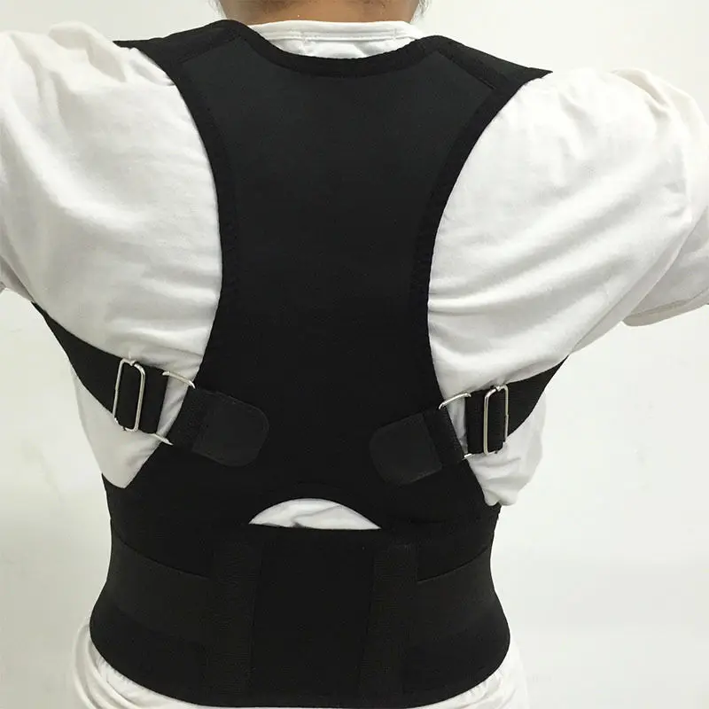 THE MAGNETIC POSTURE BACK SUPPORT BRACE POSTURE CORRECTION ADJUSTABLE NEOPRENE VEST BELT POSTURE SUPPORT BRACE