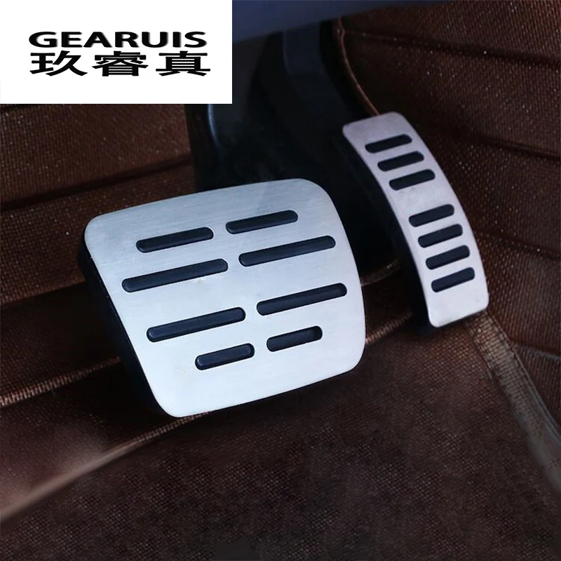 Car Styling Brake Accelerator Fuel Auto Pedals Covers Stickers For Audi Q5 A4 B8 A5 Foot Rest Throttle Interior Auto Accessories