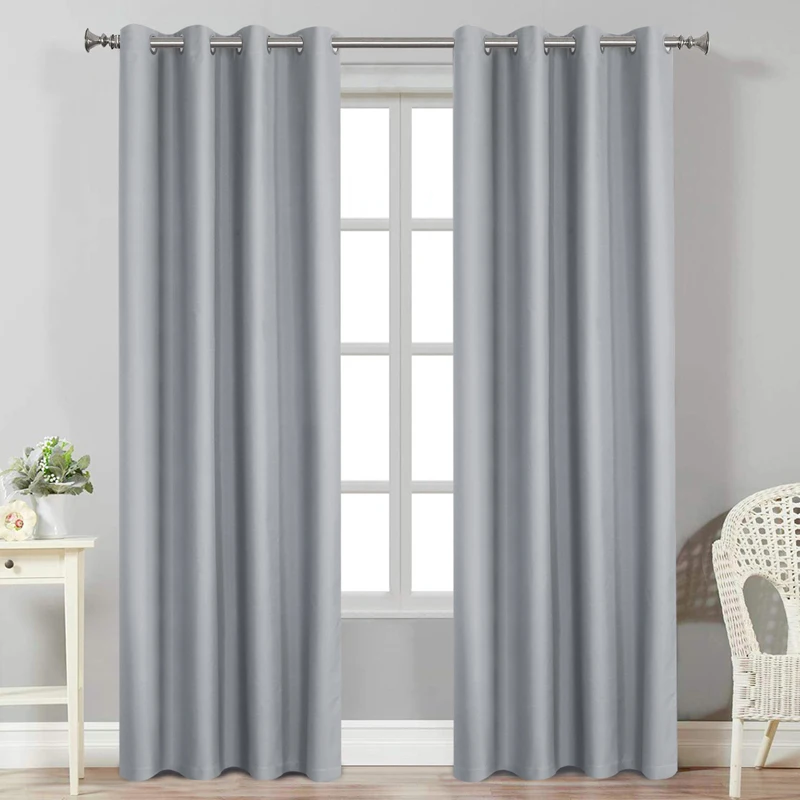 100% Shading Blackout Curtains for Bedroom Thick Touch Feeling Modern Curtains for Living Room Kitchen Treatment Drapes Custom