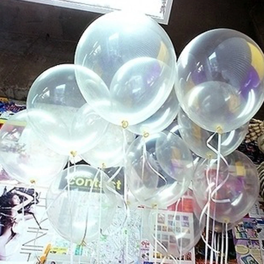 100Pcs 12inch Clear Balloons Transparent Latex Ballon Helium Wedding Party Brithday Decoration Toys Balls Festive Supplies image 3