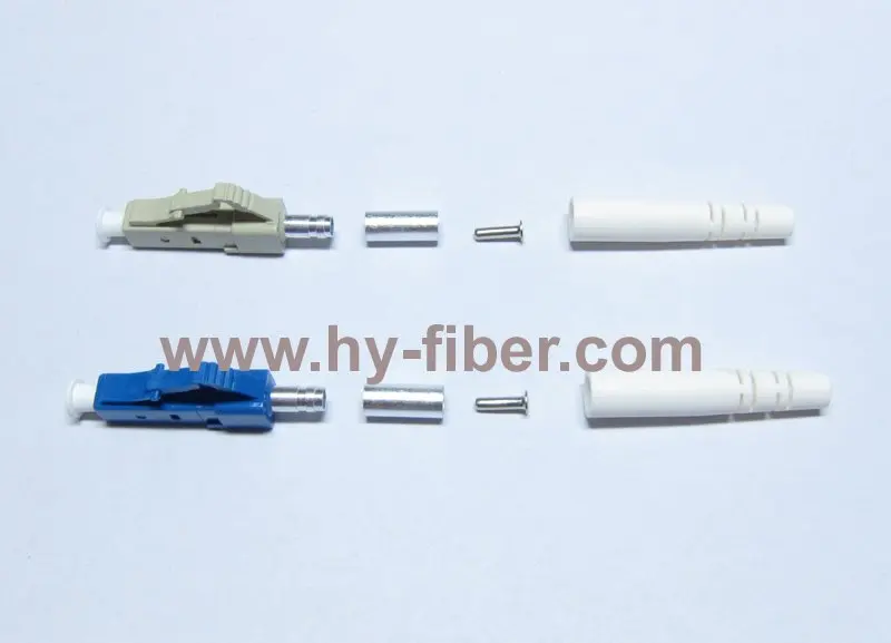 LC Connector Kits, SM PC,Housing Color Blue,Boot Color Blue, Beige Simplex, Free Shipping, 200 Pcs