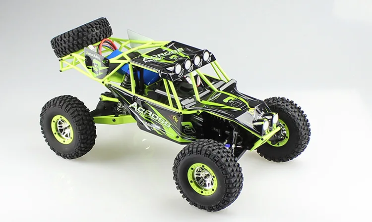 WLtoys 10428 1/10 2.4G 4WD RC Monster Crawler RC Car with LED Light RC rock-climber Remote Control Electric Wild Track Warrior