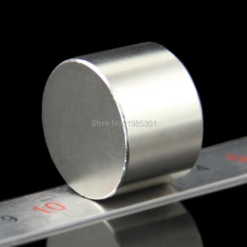 5pcs Strong Round Dia 30mm x 20mm N35 Rare Earth Neodymium Magnet Art Craft Fridge 30x20mm