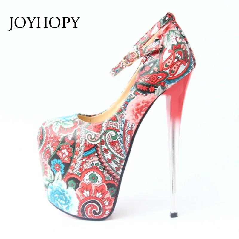 

2015 NEW Fashion Sexy ultrahigh High Heels Shoes flower High Heels Pumps Shoes National style plus size 34-43 120