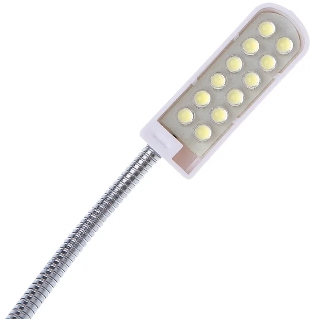 Lâmpada LED Gooseneck com base magnética, Luz de máquina de costura, Dls Homeful, 110-250V, 30