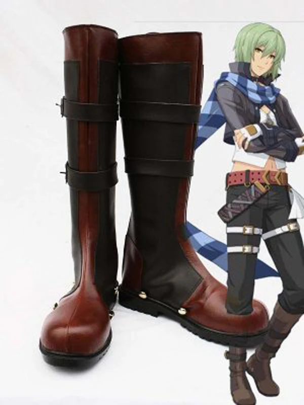 

The Legend of Heroes Ao no Kiseki Wazy Hemisphere Halloween Cosplay Boots Shoes Anime Party Cosplay Boots Adult Men Shoes