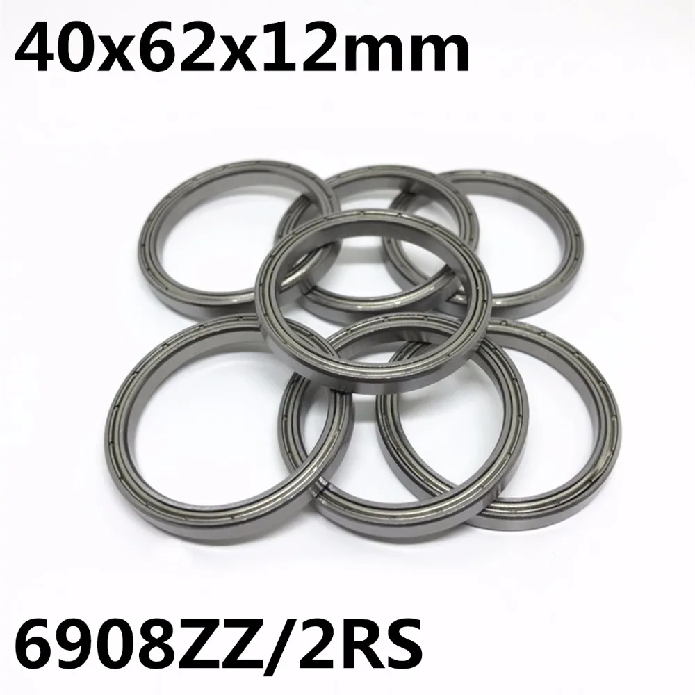 1pcs 6908ZZ 6908-2RS Thin wall ball bearings 40x62x12mm Bearing Steel 6908 6908Z 6908RS