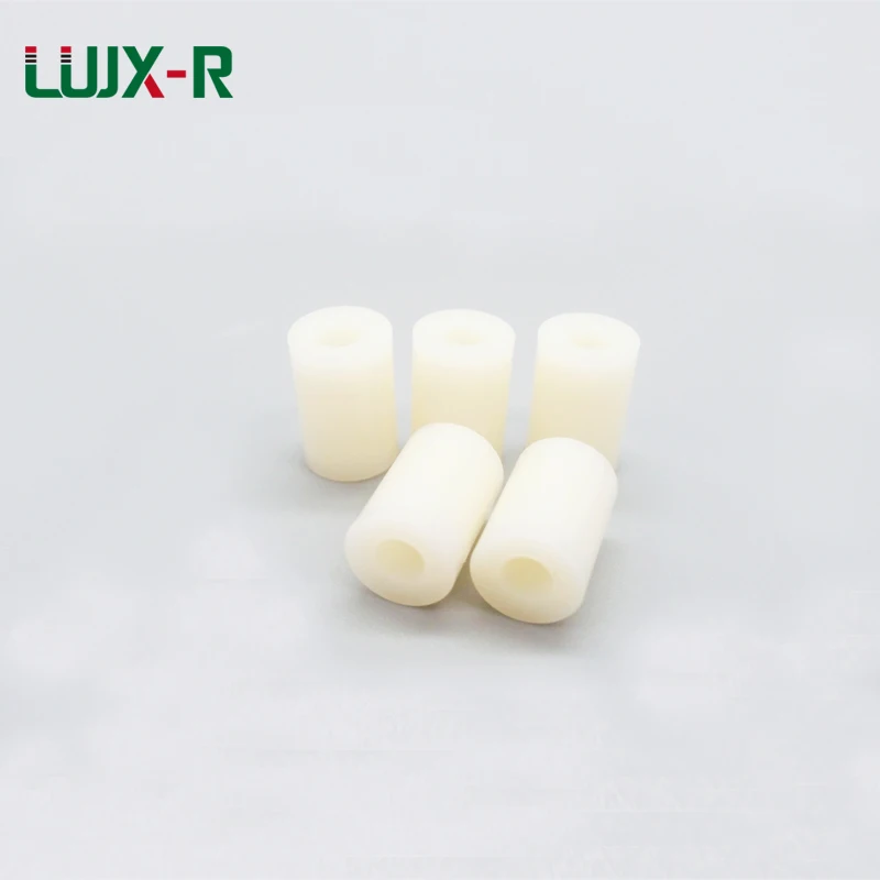 LUJX-R M3 Spacers H2/3/4/5/6/7/8/9/10/11-30mm ABS Round Spacer Non-Threaded Ivory Hollow Standoff Washer for M3 Bolts  PC Board