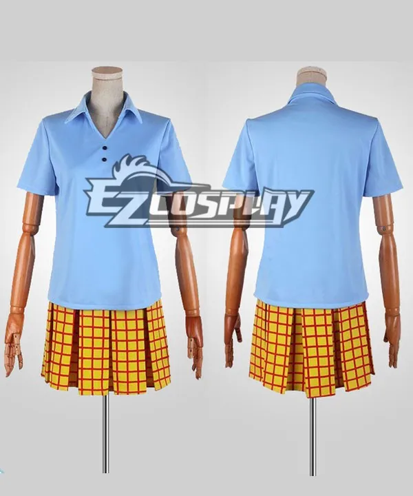 

Yowamushi Pedal Girl Summer Blue Uniform Cosplay Costume E001