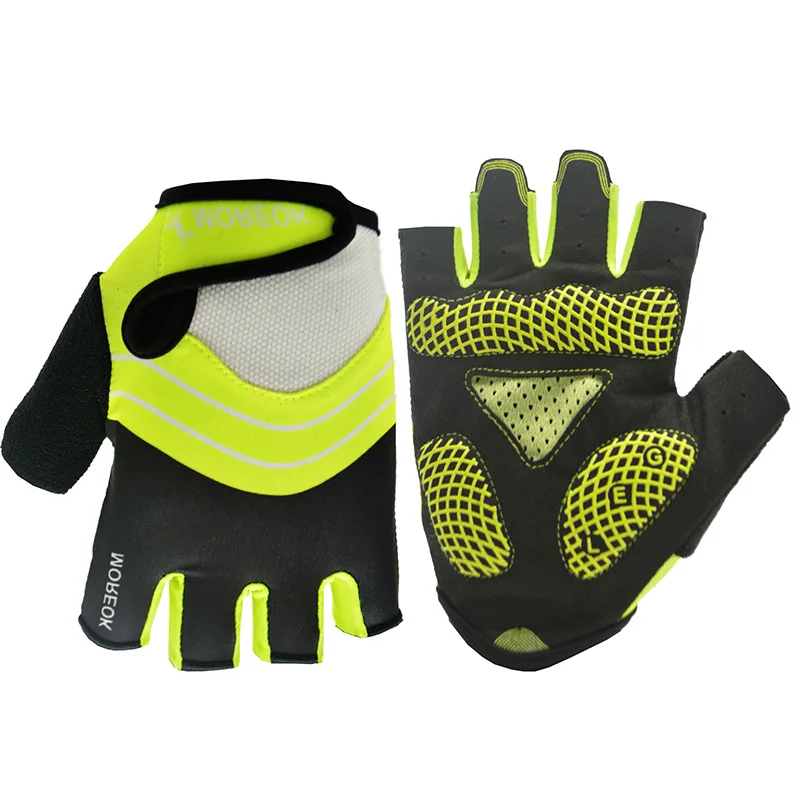 

Silica Gel Cycling Gloves Half Finger Anti-slip Men Women Sports Shockproof Protection Bike Gloves Climbing guantes ciclismo