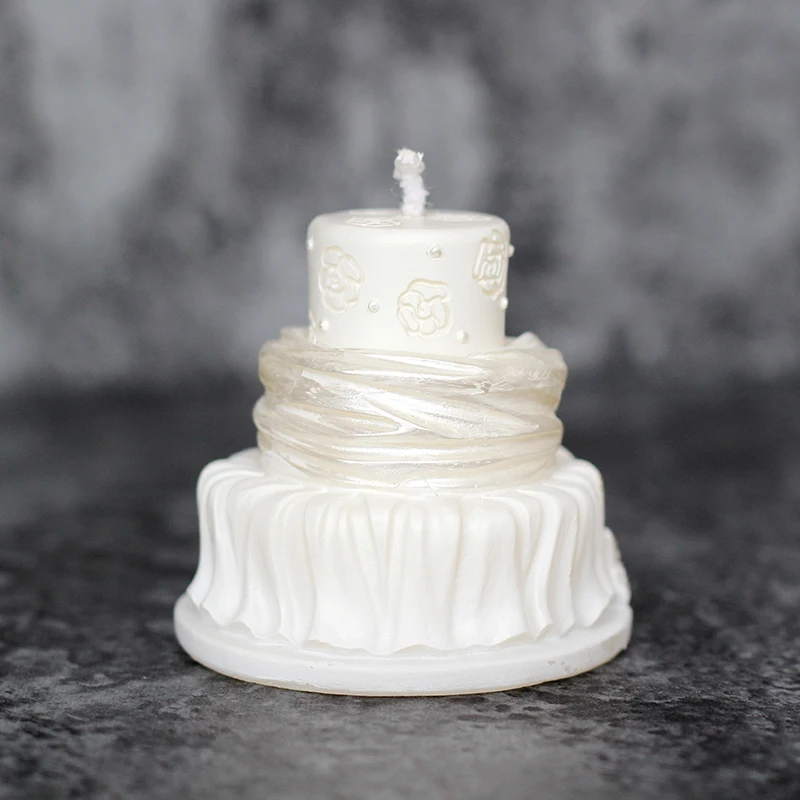 Silicone Mold for Soap Candle Making 3D Cake Shape Handmade Craft Resin Clay Moulds Chocolate Fondant Cake Decorating Tool