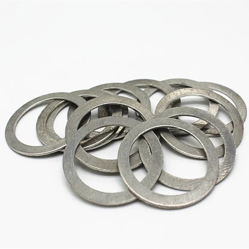 10PCS 2MM Thickness M3~M25 High Temperature Resistance Aluminium Sealing Ring Metal Gasket Crush Washer Flat Seal Ring Meson Pad