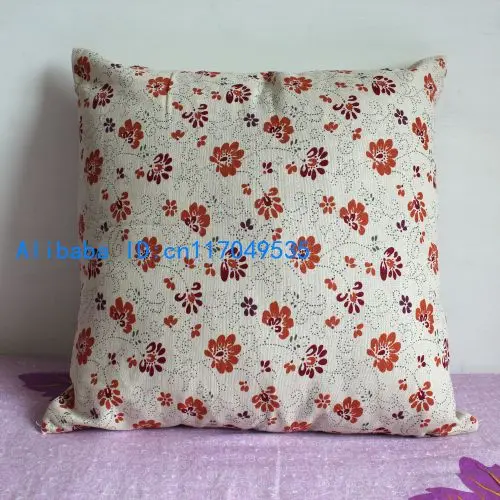 Pillowcase 1PCS 17 inch (45cm*45cm) Small Flowers Cotton-flax Pillow Cover Wholesale P16