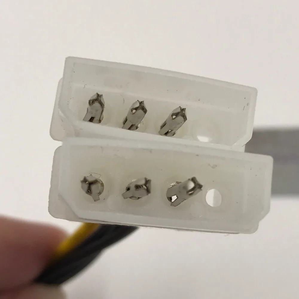 2 шт., двойной 4-контактный штекер-8-контактный разъем для видеокарты