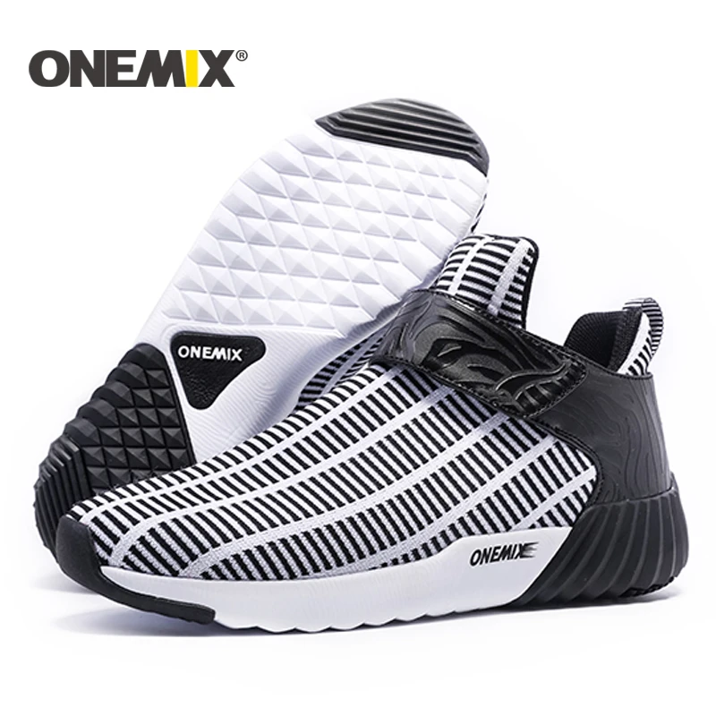 ONEMIX New Winter Running Shoes Warm Height Increasing Shoes Winter Men & Woman Sports Shoes Outdoor Unisex Athletic Sport Shoes