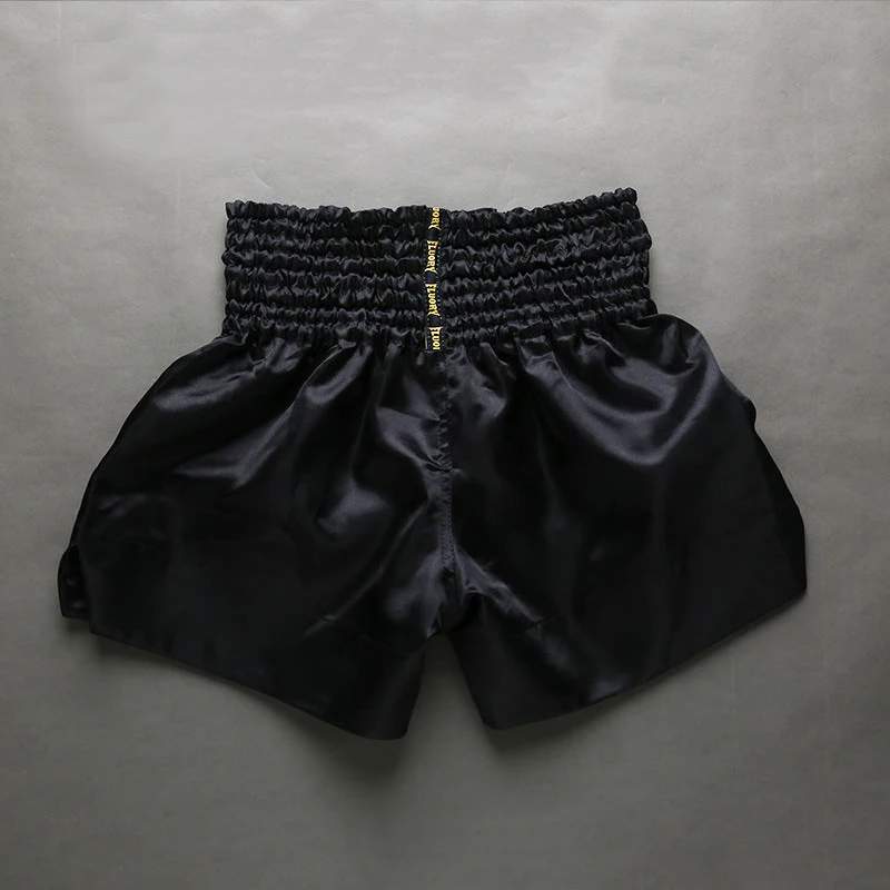 Fluory new design embroidery carton cat muay thai shorts/ boxing shorts