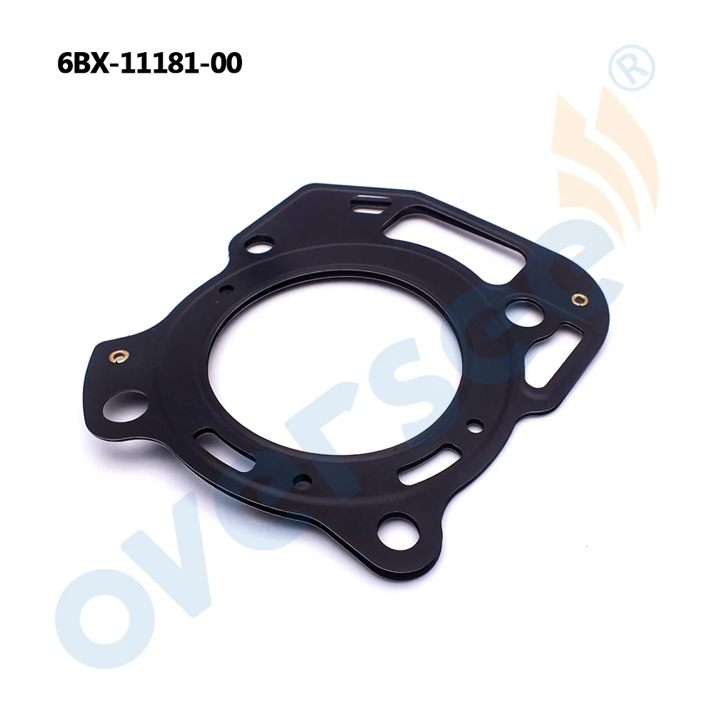 6BX-11181-00 GASKET, CYLINDER HEAD 1 For Yamaha Outboard Engine 4HP 6HP