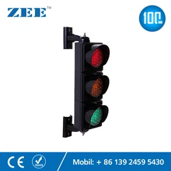 100mm LED Traffic Light Lamp Red Yellow Green Traffic Signal Light Parking Lot Signal Children Kindergarten Education