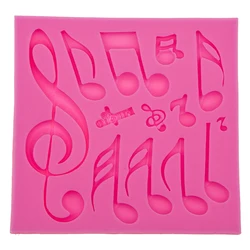 Music Notes lace Siliconen mould Biscuit, Cake, Fondant, Cookie, Plakken, chocolade Mallen DIY Cake Decoratie Bakken Tools F0550