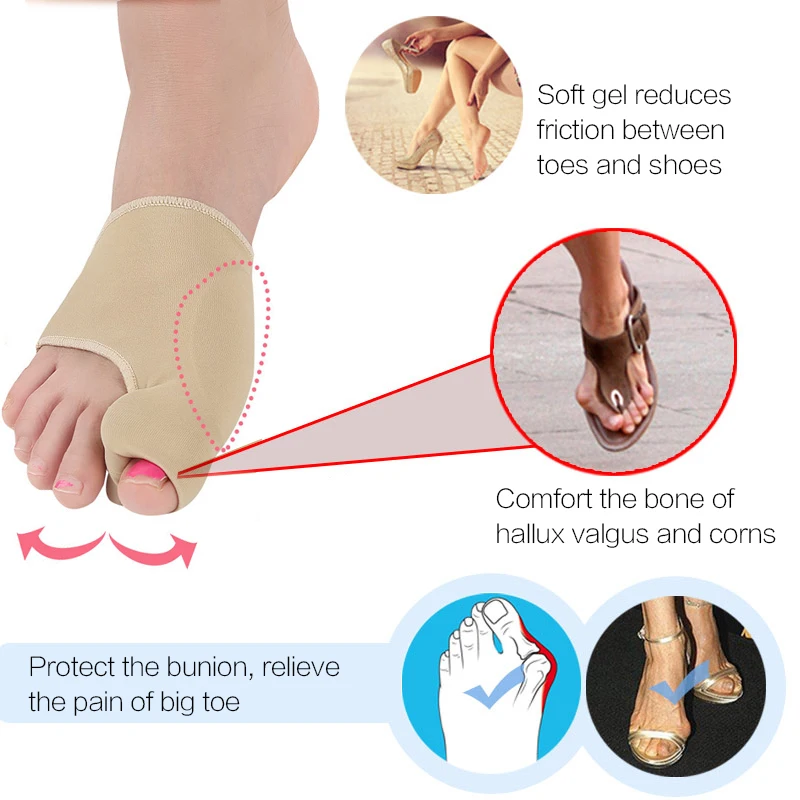 1 paar Hallux Valgus Corrector Orthopädische Big Toe Knochen Daumen Bunion Corrector Silikon Pediküre Socken für Beine Fuß Pflege Werkzeuge