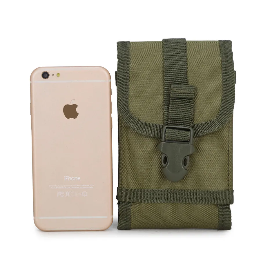 

outdoor men women Multi-functional camouflage Waist bag travel waterproof Large screen phone bag Nylon bag