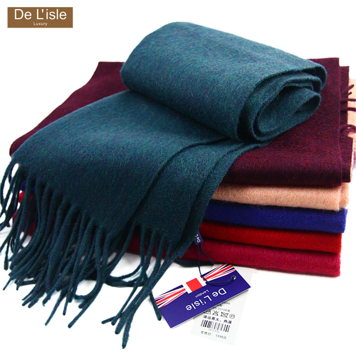 

Top Quality Luxury Thick Mongolian Cashmere Scarf Warm Shawl Wrap Cape