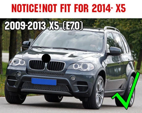 CHROME CHROME FRONT MESH GRILL GRILLE COVER TRIM INSERT FIT FOR 2008 2009 2010 2011 2012 2013 BMW X5 E70 3 Department