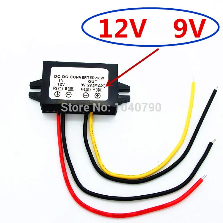 전압 조정기 12V ~ 9V 자동차 전원 공급 컨버터, DC 전압 안정기, DC-DC 전압