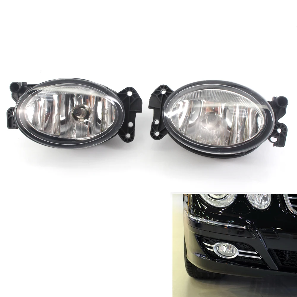 

Pair of Halogen Fog Light Lamp with Bulb For Benz C CLASS W204 C230 C300 C350 E W211 E320 E350 E550 E63AMG CLS W219 CLS500