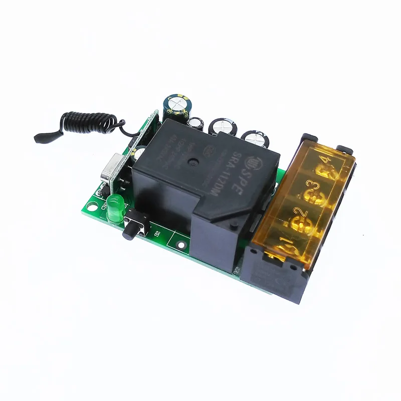 12V 24V DC Wireless Remote Controller Switch AC 220V 110V MAX 40A Universal Relay Receiver Module Wide Voltage 433Mhz EV1527