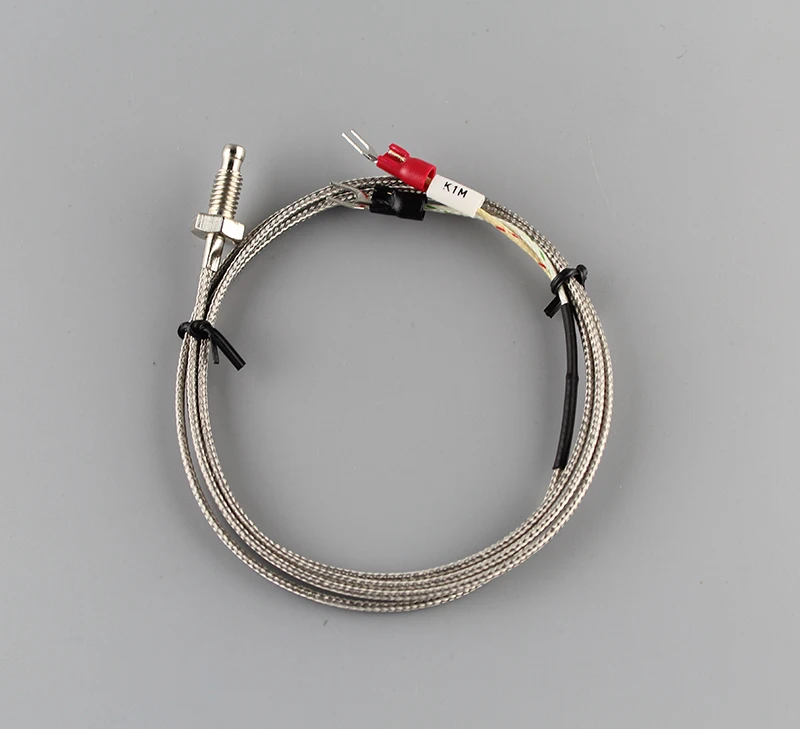 

0-400 degrees M6 thread Screws K type thermocouple temperature sensor with 1m 2m 3m,5m temperature cable from factory