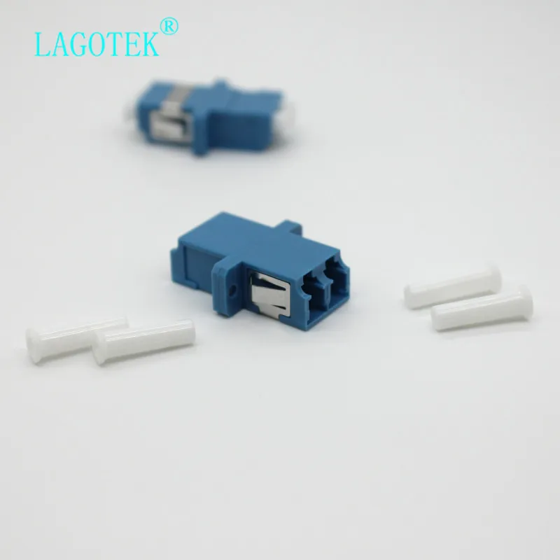 25/50/100/200Pcs LC UPC Duplex single-mode Fiber optic Adapter LC Optical fiber coupler LC UPC Fiber flange LC connector