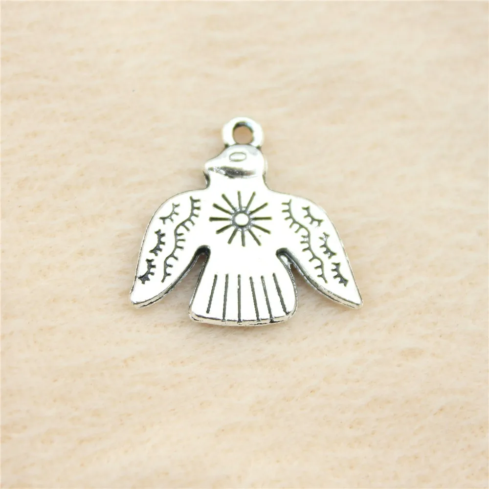 

44pcs/lot 21*20mm ancient silver Thunderbird charm Pendants DIY jewelry for bracelet necklace earring