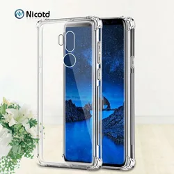 Dla LG G7 V50 ThinQ TPU przezroczysta miękka tylna obudowa etui na lg lg G8s G8 ThinQ Q60 Q9 K50 K40 V35 V40 jasne, odporna na wstrząsy pokrywa powrót