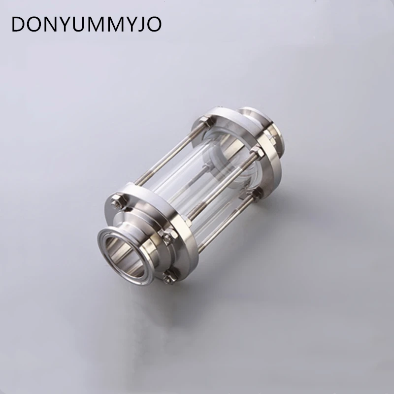 DONYUMMYJO 1pc 304 Sanitary Stainless steel Quick-loading Mirror Fit 19mm/25m/32mm Pipe OD Pipe Fittings