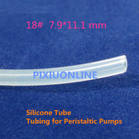 1PCS YT910 Transparent Hose 18#  ID 7.9 mm*OD 11.1 mm  Silicone Tube Tubing for Peristaltic Pumps  Plumbing Hoses 1Meter
