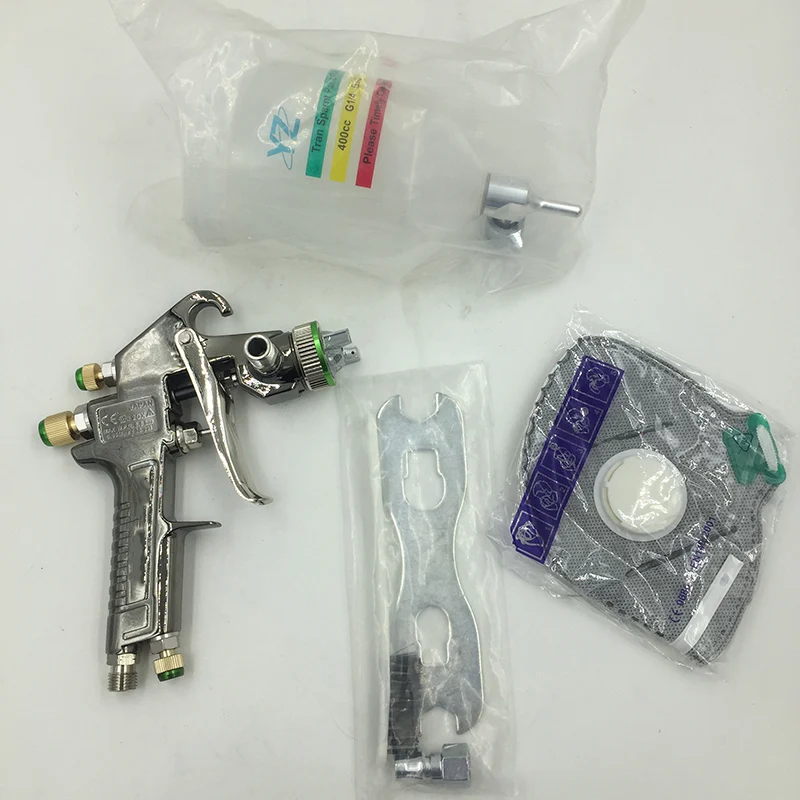 Nouveau mini pistolet de pulvérisation professionnel, pistolet de peinture par gravité, type d'alimentation, aérographe, miroir, outil de peinture pour voiture, R71G