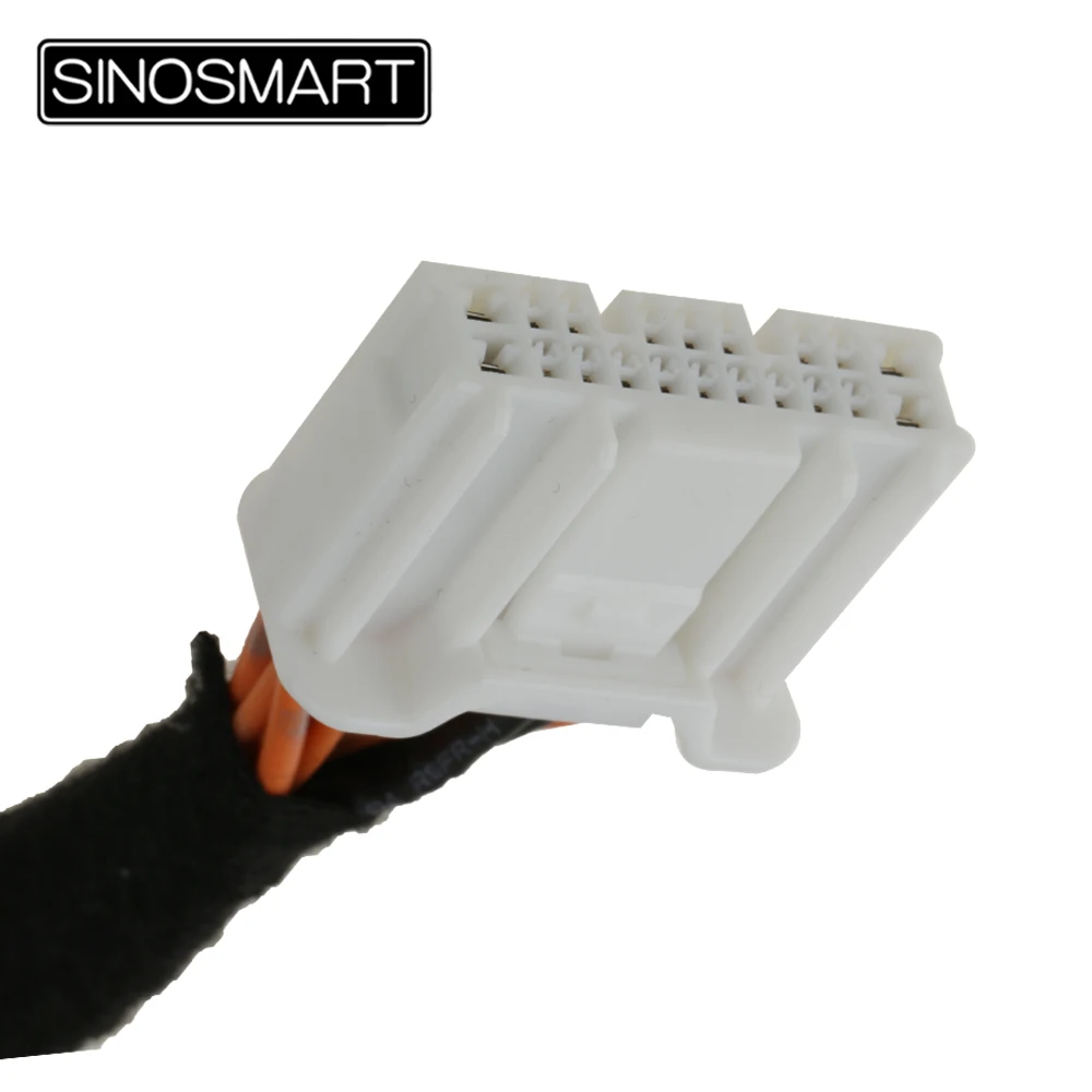 SINOSMART 20PIN Video Input Cable for Mazda 3 / Axela Hatchback 2014–2018 OEM Screen | Reverse Camera CVBS Adapter C20