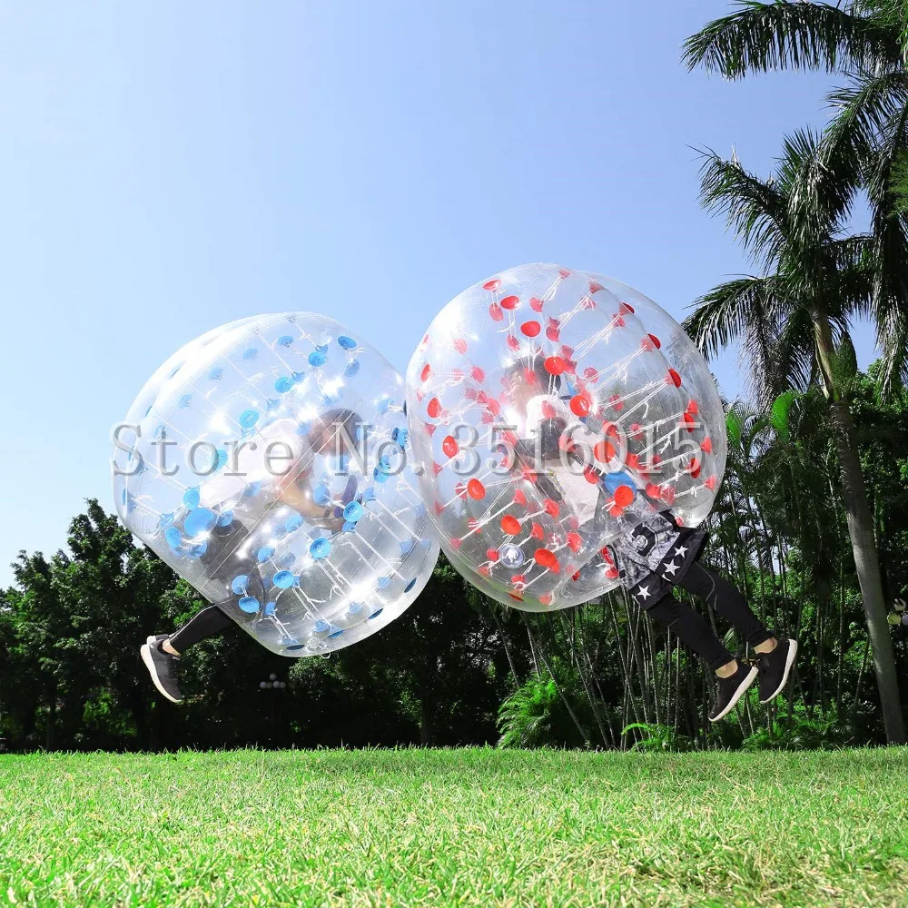 Free Shipping Inflatable Bubble Soccer Inflatable Bumper Ball 1.5m 1mm TPU Transparent Human Knocker Zorb Ball for Adults