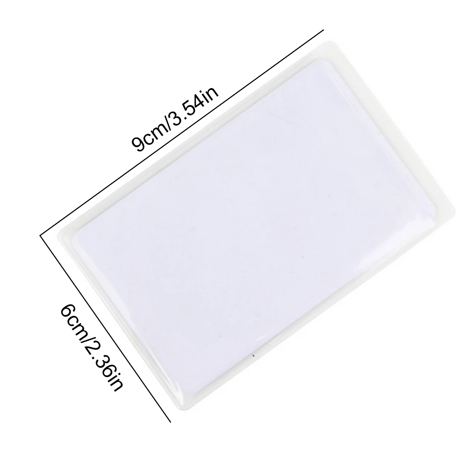 Porte-cartes d\'identité, Anti-vol, Anti-vol, en plastique Transparent mat, pour voyage d\'affaires, usage extérieur, 100 pièces