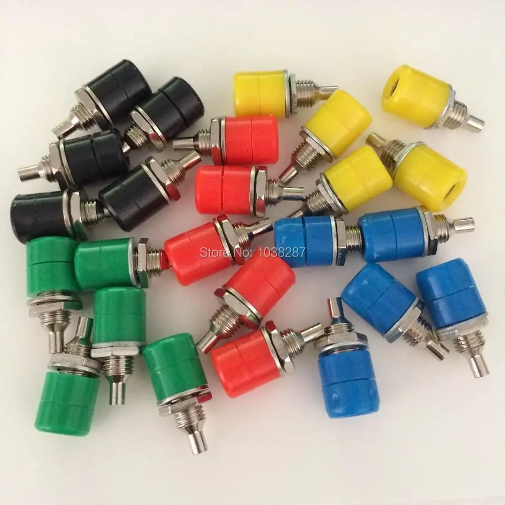 

lengthen binding post Extended terminal 4mm Jack mother banana teaching instrument test socket 4mm jack female 50pcs wholsale