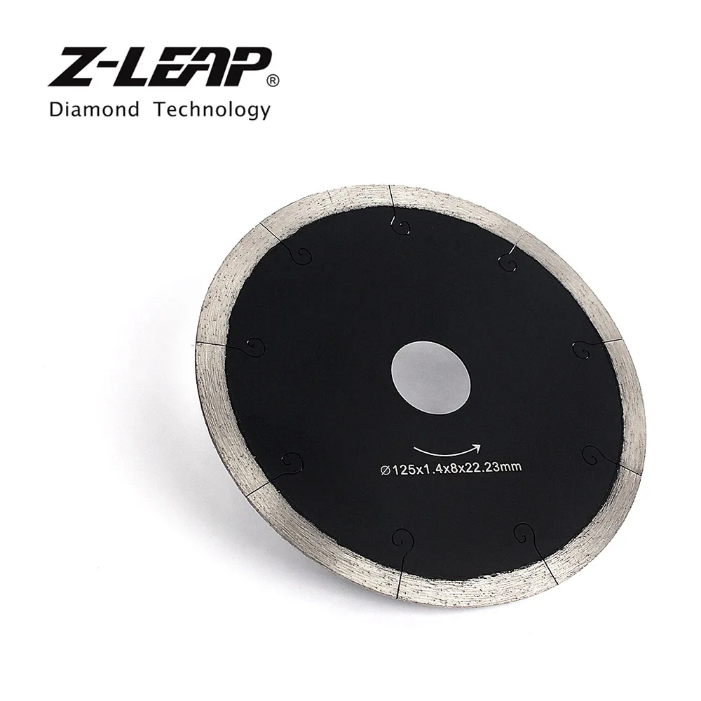 Z-LEAP 5 นิ้วกระเบื้องเซรามิคตัดหินอ่อนใบเลื่อย Professional ตัดเพชรเครื่องมือกดร้อนส่วน Fast เหลาตัด
