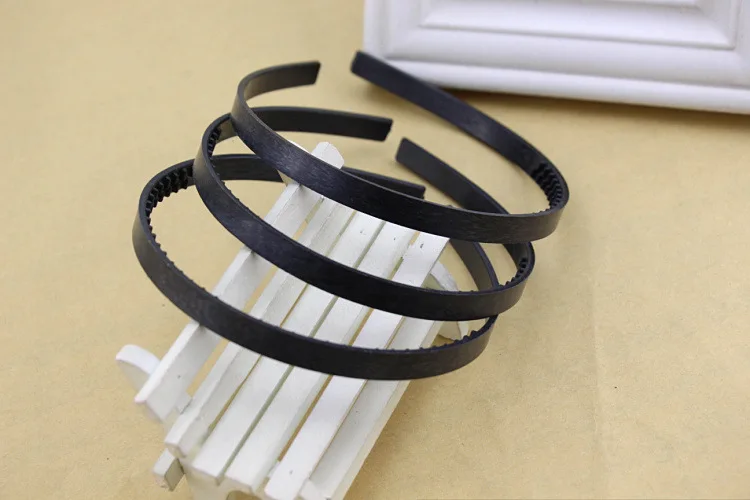 20pcs DIY headband ABS 10mm 15mm girl step tooth plastic semi-finished HairHoop toothed plastic head buckle white black