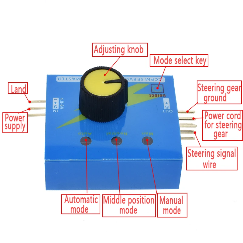 Multi Servo Tester 3CH ECS Consistency Speed Controler Power Channel CCPM Meter Master Checker RC Dron Helicopter Parts RC Hobby