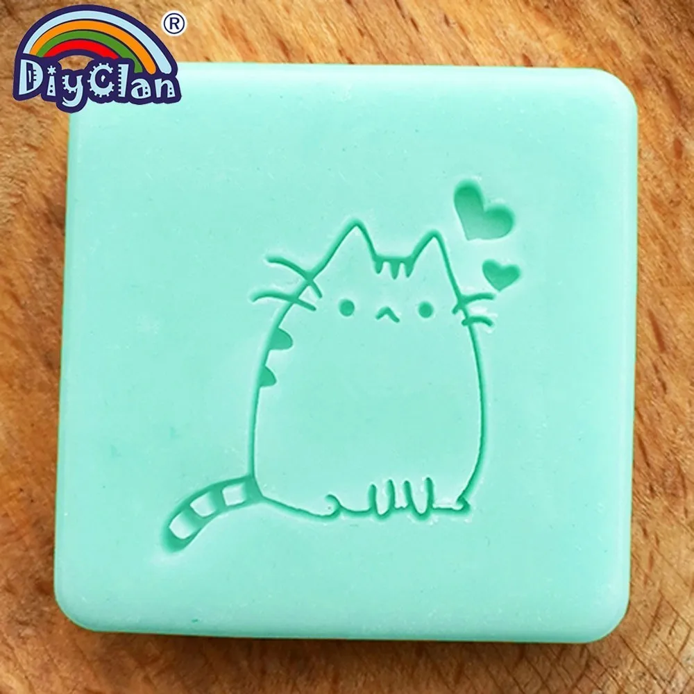 Acrylic DIY resin DIY handmade Kitten Resin soap stamp chapter diy multiple styles patterns Z0126XM