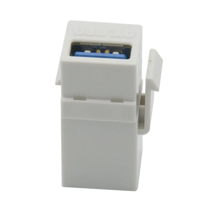 2PCS USB 3.0 A Female to A Female Extension Keystone Jack Coupler Connector Adapter Converter