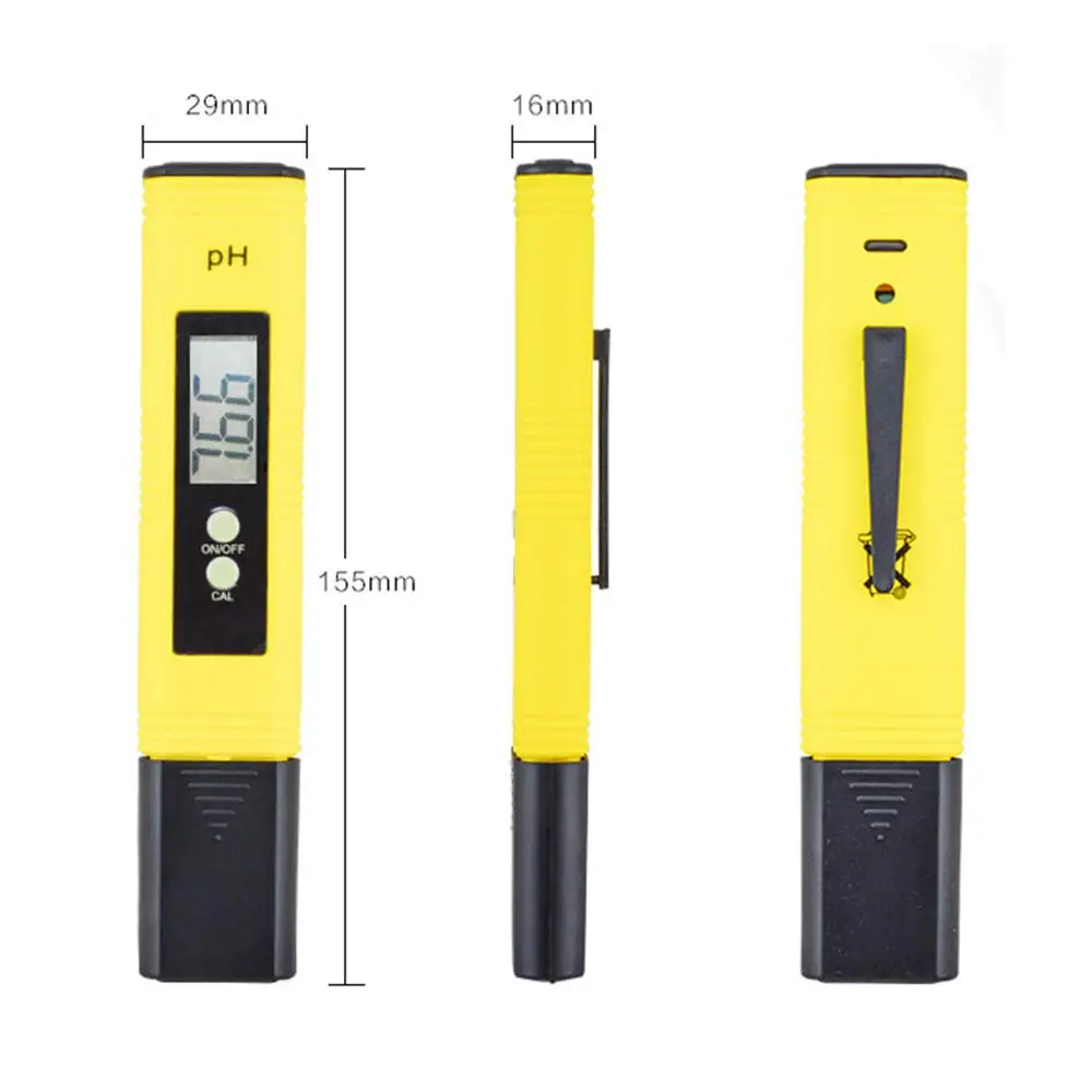 Digitale ph Meter 0,01 Hohe Genauigkeit Qualität 0-14 Messbereich für Trinken, pool und Aquarium Wasser PH Tester mit ATC