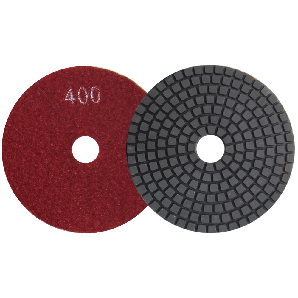Diamond Wet Polishing Bantalan Buffing Pad Keramik Granit Tile Bahasa Polandia Alat Fleksibel Abrasive Pad untuk Batu