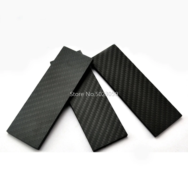 2pieces 3K Carbon fiber board material for DIY knife handle patch material 120X40X6MM